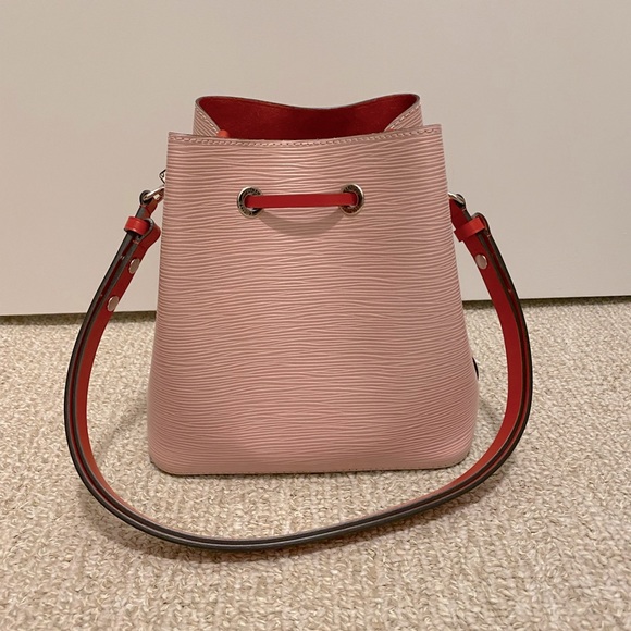 Louis Vuitton Neo Noe Bucket Bag Rose Ballerine Orange SHW Pink Epi Leather Bag - Picture 3 of 12